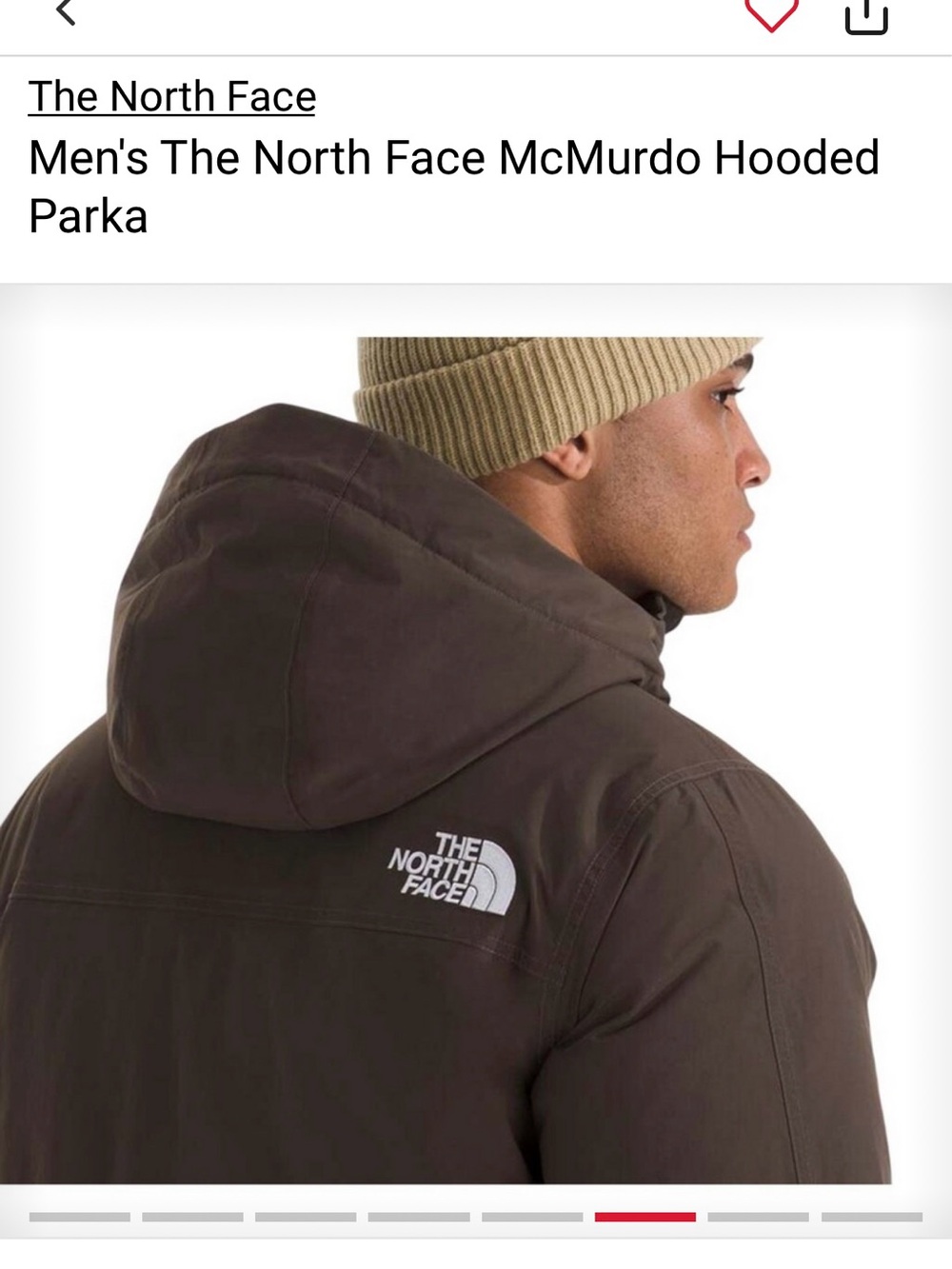 The North Face Smokey Brown McMurdo Hooded Parka - Picture 5 of 8